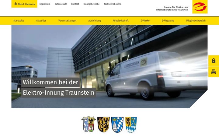 Screenshot di elektroinnung-traunstein.de