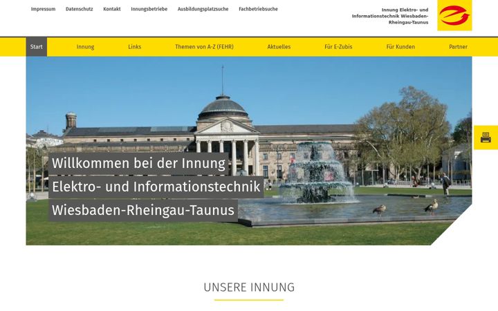 Screenshot di elektroinnung-wiesbaden.de