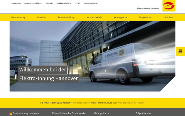 Screenshot di elektroinnung.de