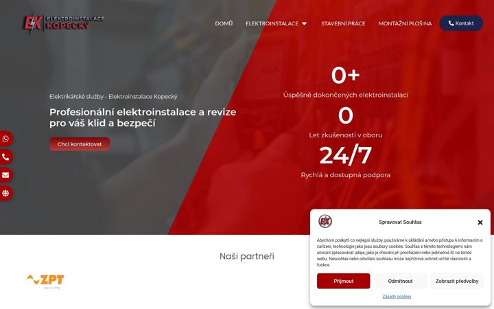 Screenshot di elektroinstalace-kopecky.cz