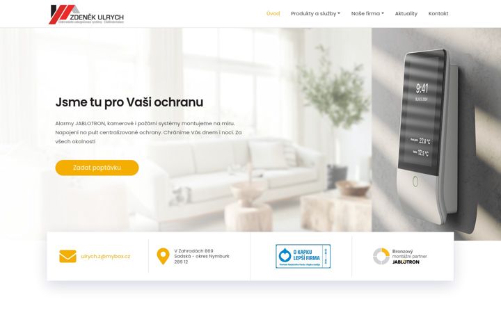 Screenshot di elektroinstalace-ulrych.cz
