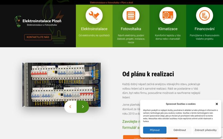 Screenshot di elektroinstalaceplzen.cz