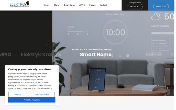 Ekrānuzņēmums no elektroinstalacje-krakow.pl