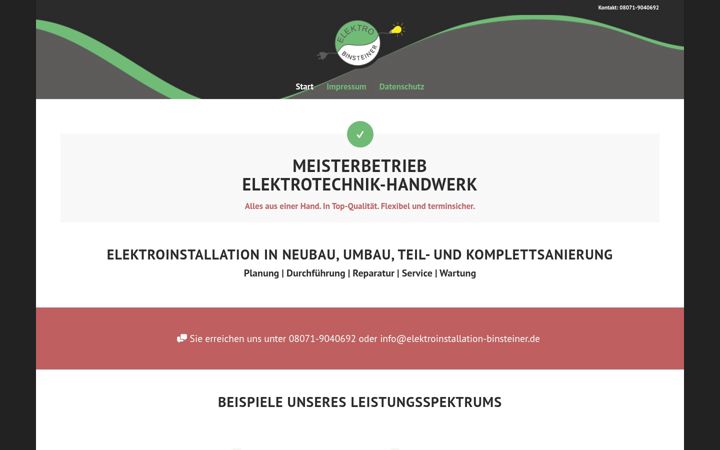 Screenshot di elektroinstallation-binsteiner.de