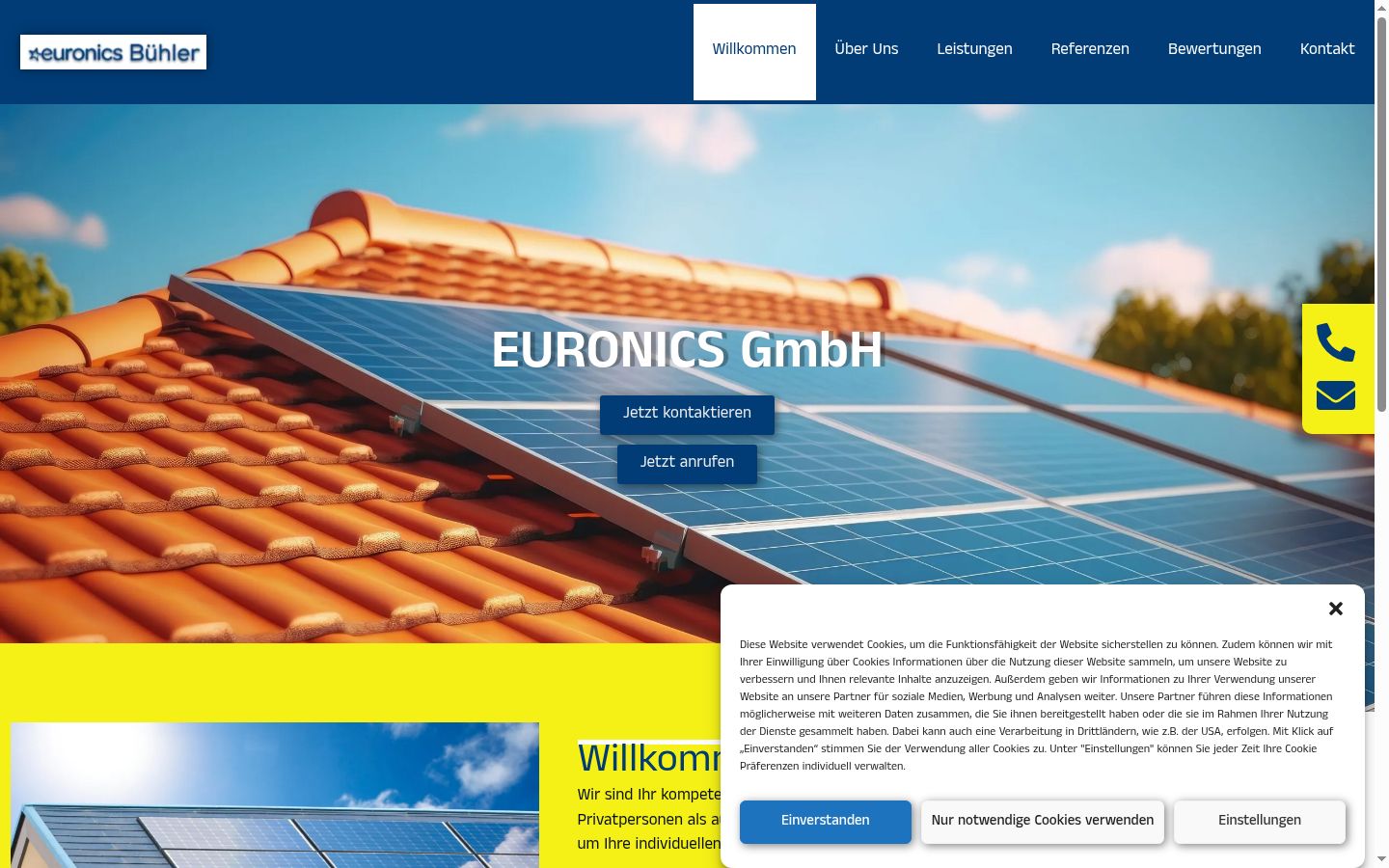 Captură de ecran a bannerului de consimțământ afișat înainte de orice interacțiune