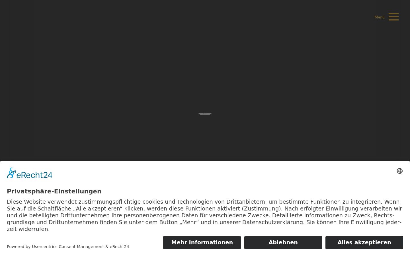 Capture d'écran de la bannière de consentement affichée avant toute interaction