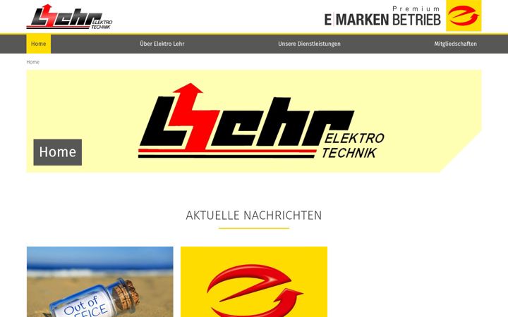 Captura de ecrã de elektrolehr.de