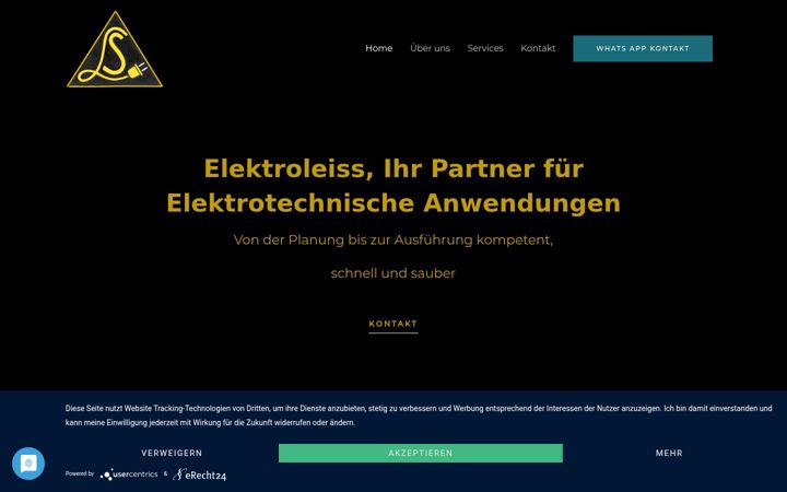 Captura de ecrã de elektroleiss.de