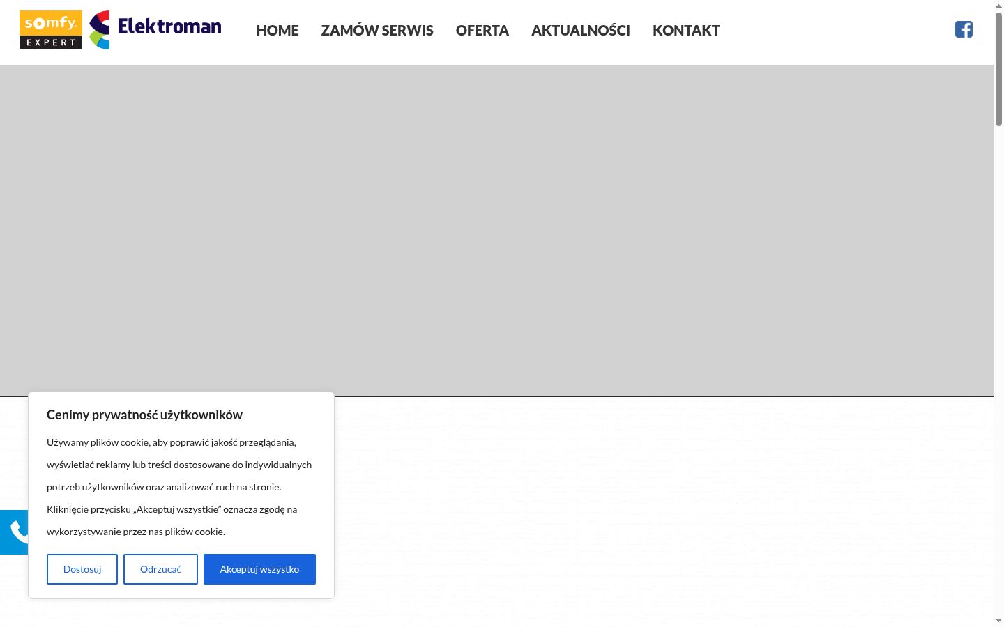 Capture d'écran de la bannière de consentement affichée avant toute interaction