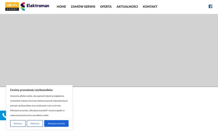 Skärmbild av elektroman.eu