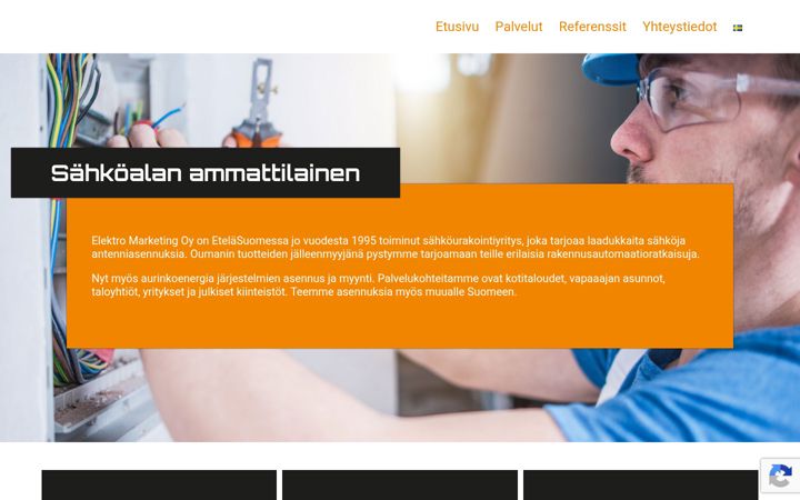 Screenshot di elektromarketing.fi