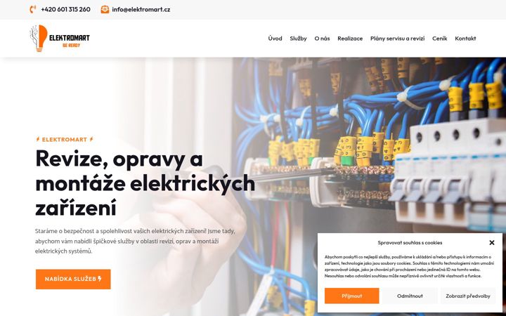 Screenshot di elektromart.cz