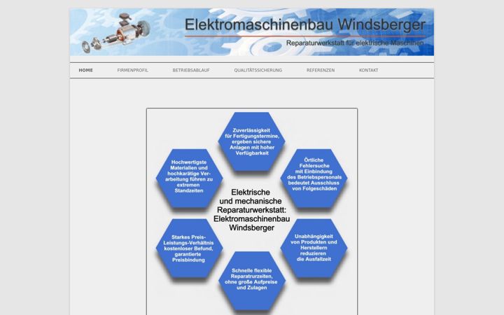 Captura de pantalla de elektromaschinenbau-windsberger.de