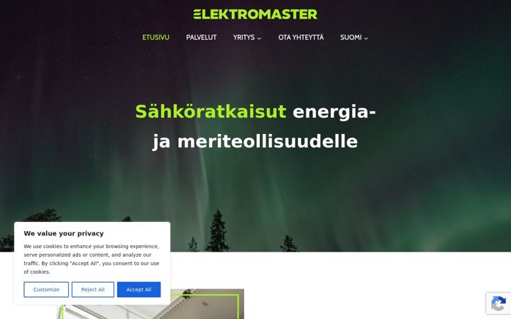 Screenshot di elektromaster.fi
