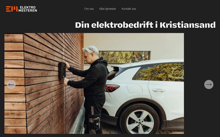 Ekrano kopija elektromesteren.no