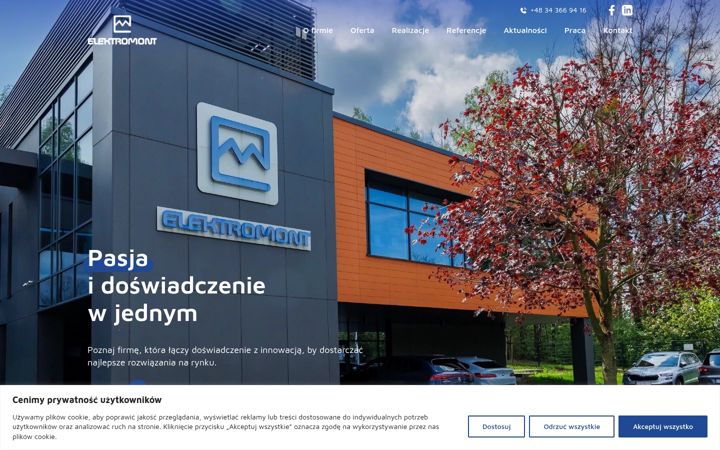 Screenshot του elektromont.net.pl