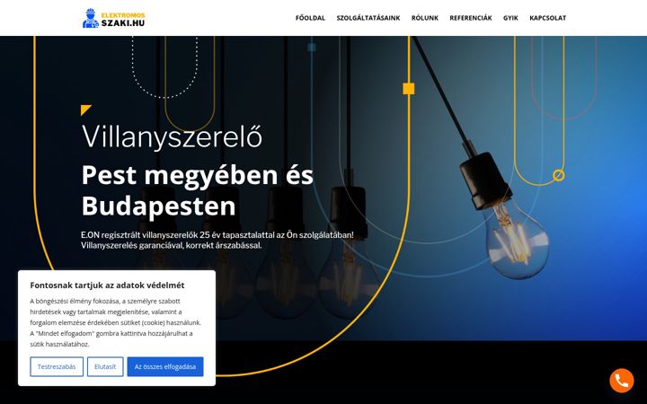Snímek obrazovky elektromosszaki.hu