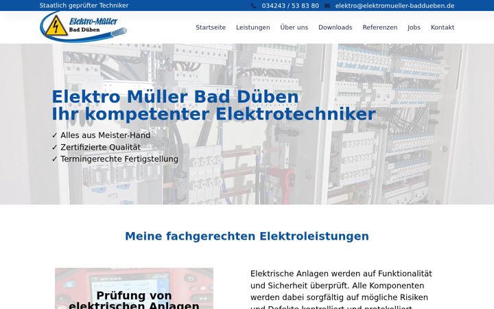 Skärmbild av elektromueller-baddueben.de