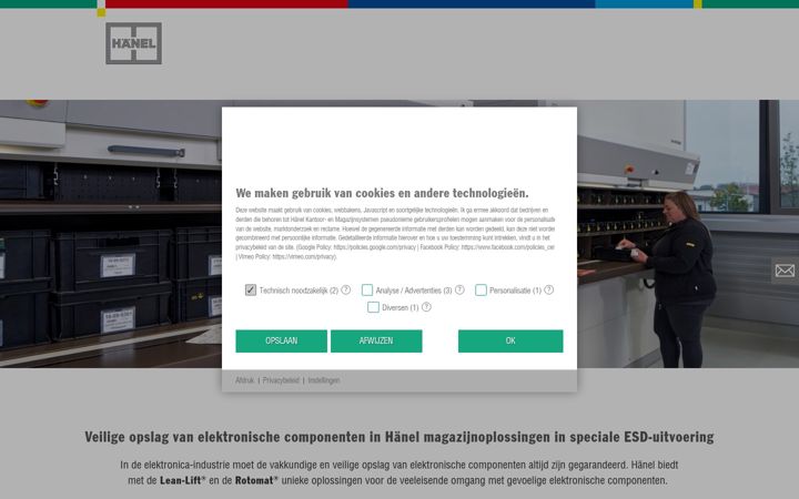 Ekrānuzņēmums no elektronica-opslag.nl