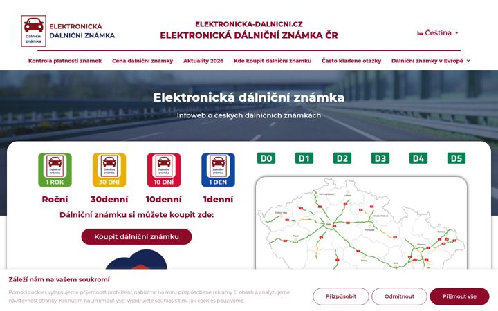 Screenshot di elektronicka-dalnicni.cz