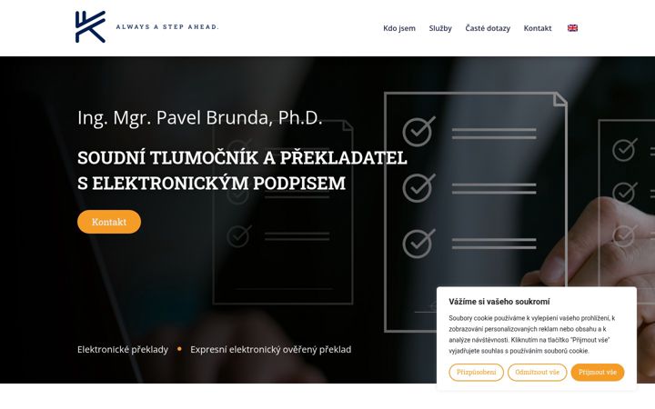 Screenshot di elektronickyurednipreklad.cz
