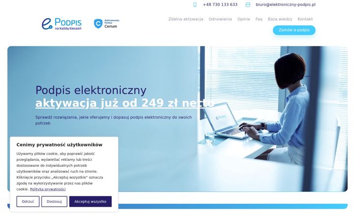 Captura de ecrã de elektroniczny-podpis.pl