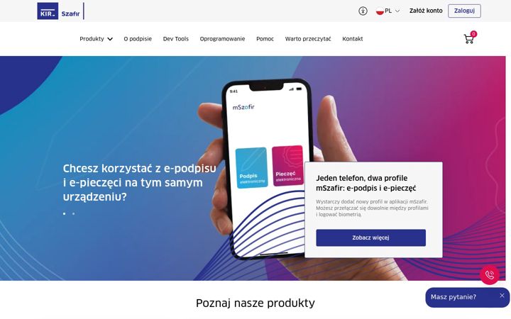 Captura de ecrã de elektronicznypodpis.pl