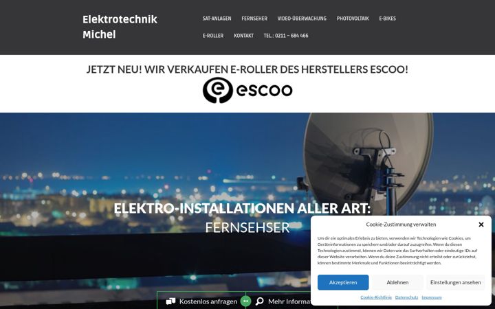 Skärmbild av elektronik-fachhandel-duesseldorf.de