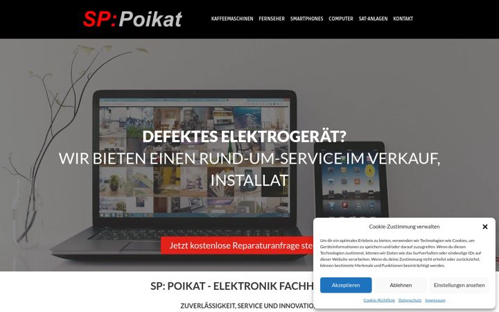 Skärmbild av elektronik-fachhandel-uetersen.de