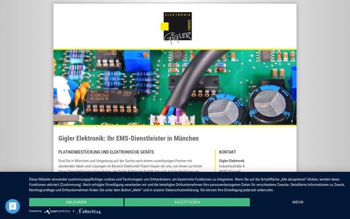 Screenshot του elektronik-muenchen.de