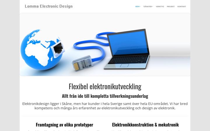 Snímek obrazovky elektronikdesign.se