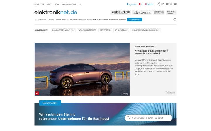 Screenshot of elektroniknet.de