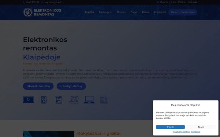 Screenshot of elektronikosremontas.lt