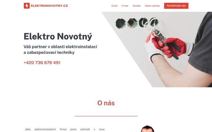 Screenshot ta' elektronovotny.cz