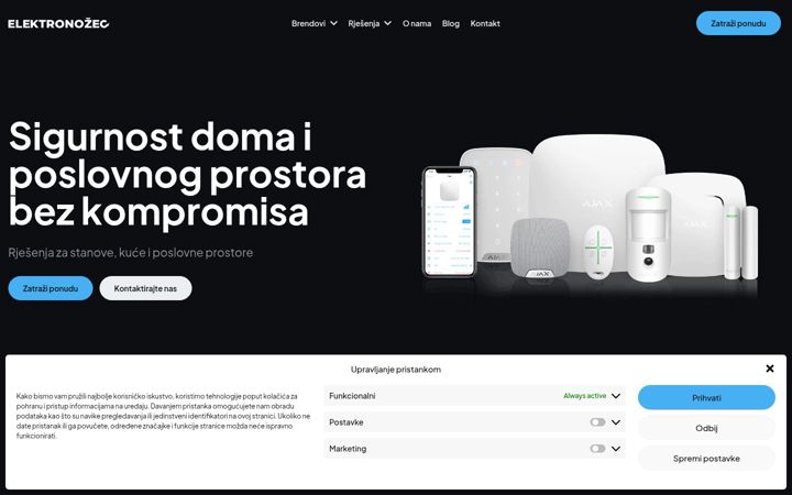 Skärmbild av elektronozec.hr