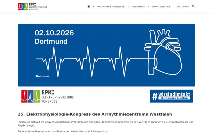 Zrzut ekranu elektrophysiologie-kongress.de