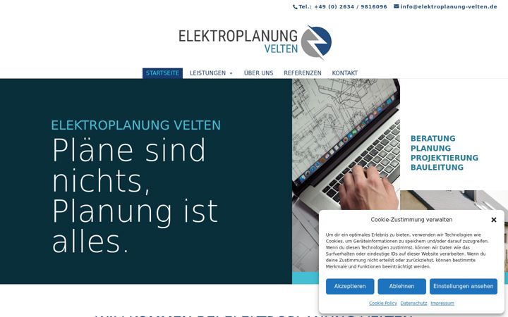 Zrzut ekranu elektroplanung-velten.de