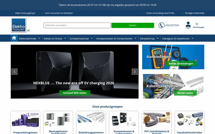 Ekrānuzņēmums no elektroproducten.nl