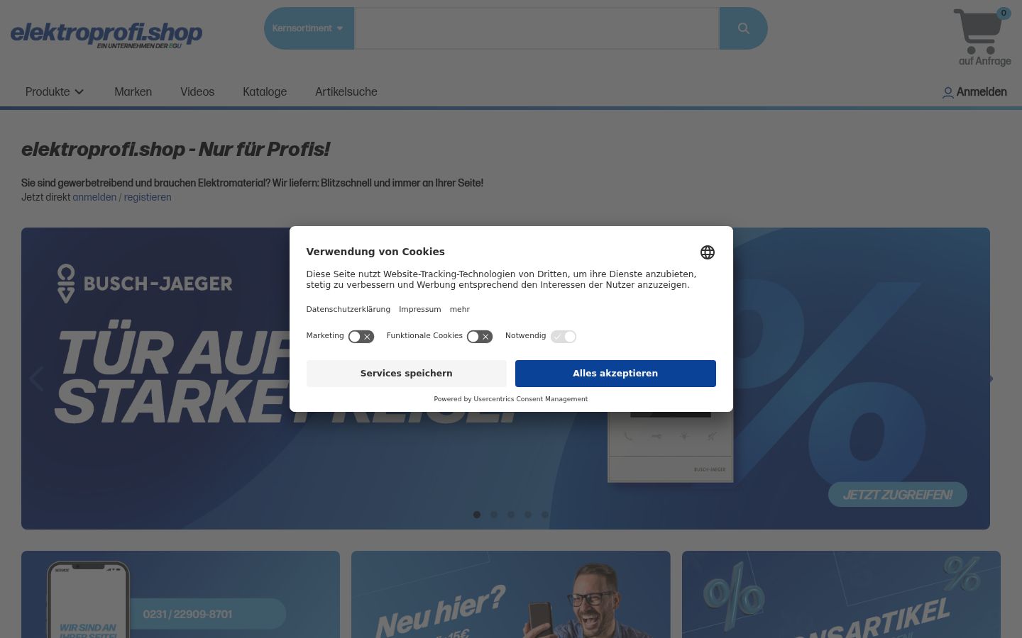 Zrzut ekranu banera zgody wyświetlanego przed jakąkolwiek interakcją