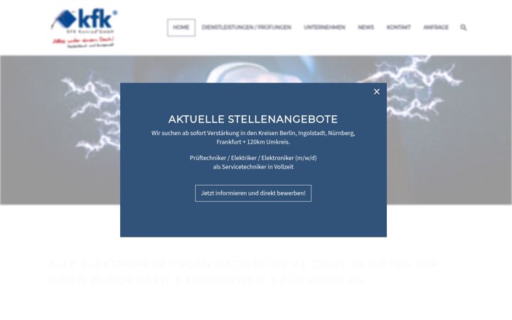 Screenshot ta' elektropruefungen-kfk-bundesweit.de