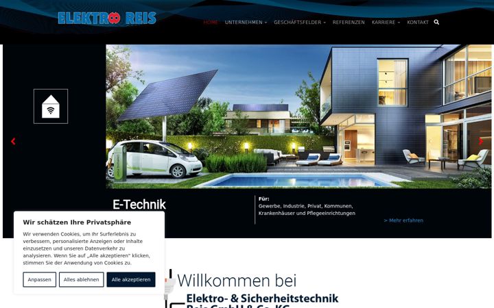 Screenshot ta' elektroreis.de