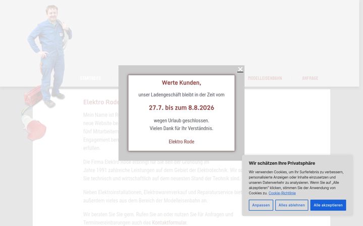 Zrzut ekranu elektrorode-online.de
