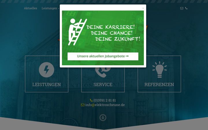 Screenshot ta' elektroscheune.de