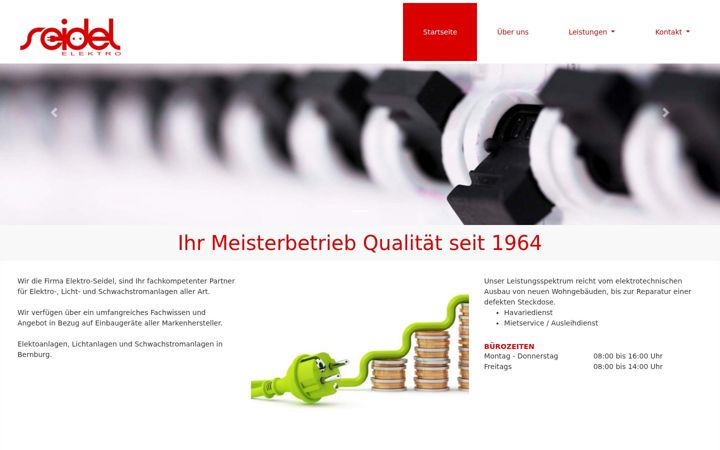 Screenshot ta' elektroseidel-bernburg.de