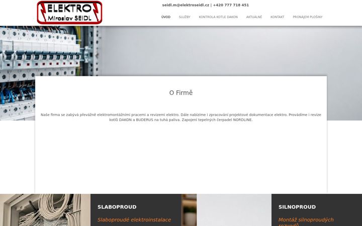 Screenshot ta' elektroseidl.cz