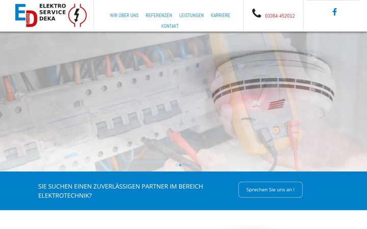 Screenshot ta' elektroservice-deka-gmbh.de