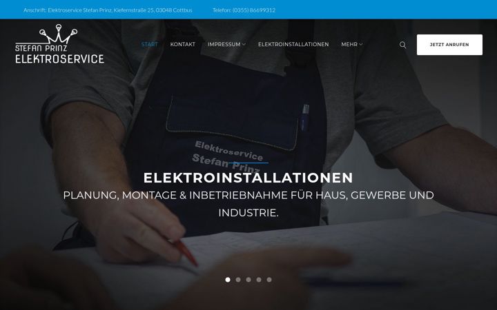 Screenshot ta' elektroservice-prinz.de