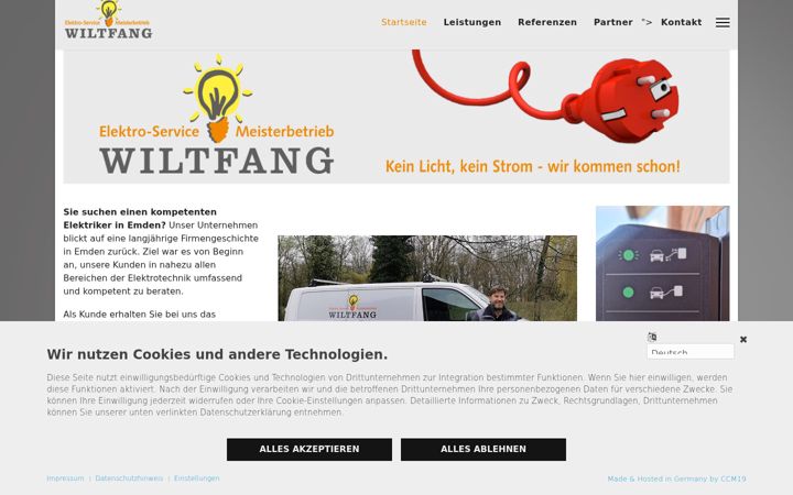 Screenshot ta' elektroservice-wiltfang.de