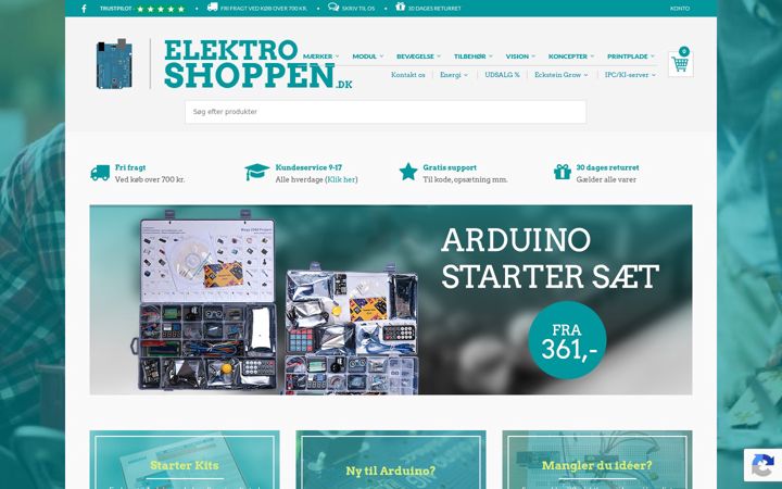Ekrano kopija elektroshoppen.dk