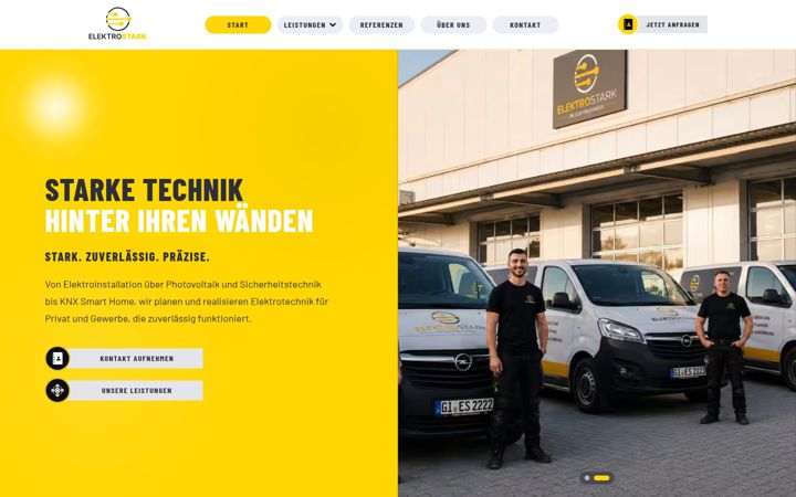 Screenshot ta' elektrostark.de